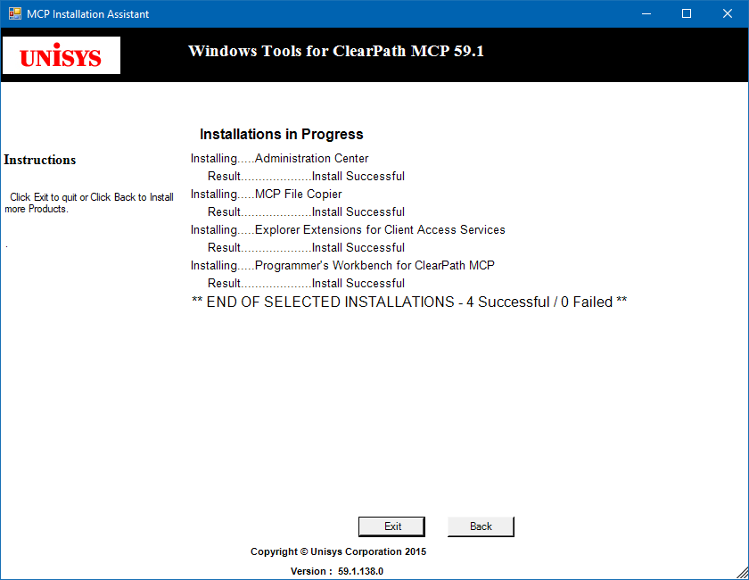 MCP Installation Assistant progress window